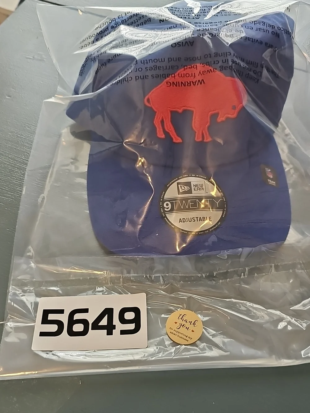 New Era 9TWENTY Buffalo‎ Bills Hat Mens OSFM Blue NFL Football Fan Size OSFM